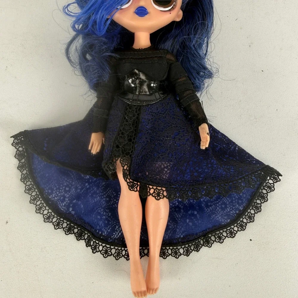 L.O.L. Surprise! OMG Moonlight B.B. Fashion Doll Blue Hair Lace Dress MGA 2019